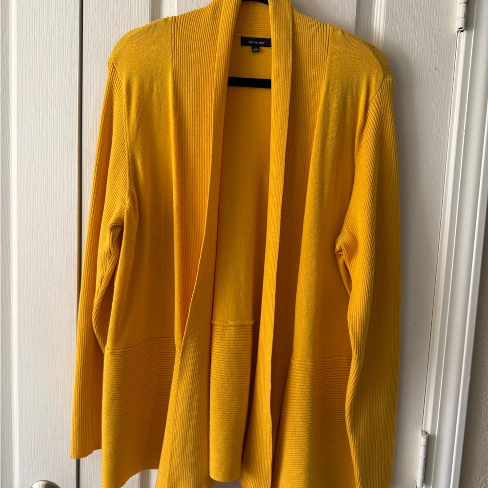 Verve Ami Golden Open-Front Cardigan